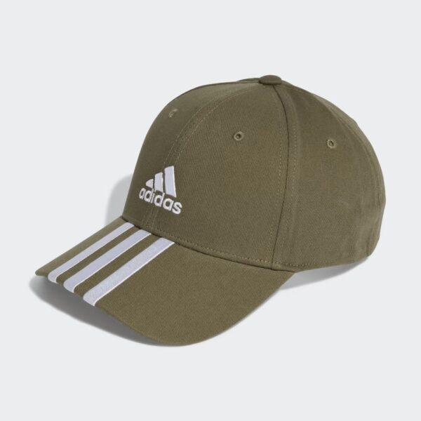 Baseball 3-stripes cappello cotton twill