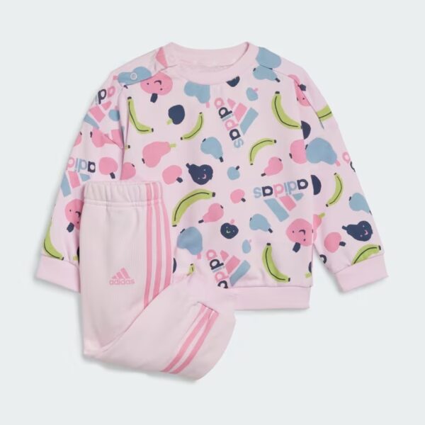 ESSENTIALS ALLOVER PRINT JOGGER SET KIDS