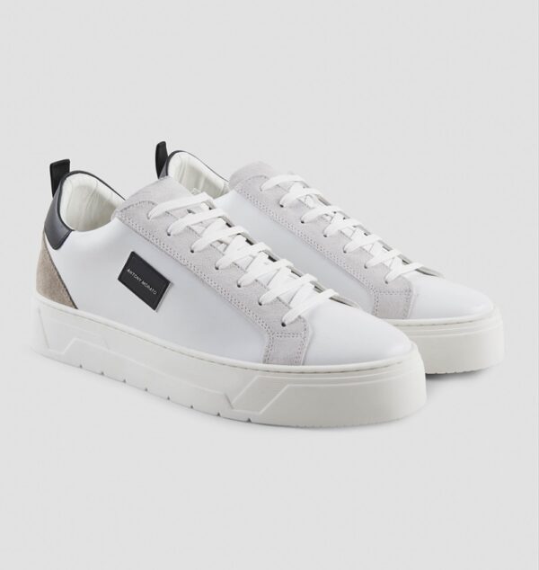 SNEAKER METAL BOLD MIX IN PELLE