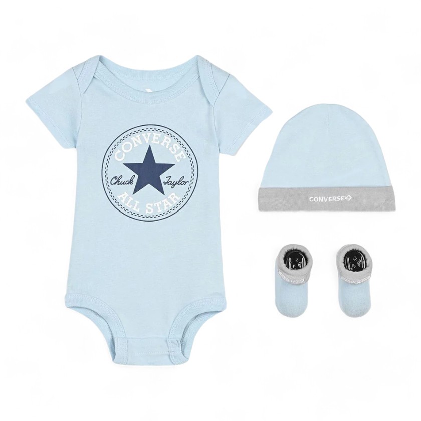 Set body con berretto e babbucce 0-6M