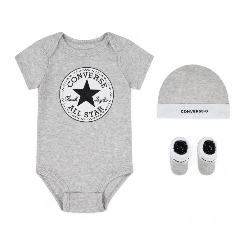 Set body con berretto e babbucce 0-6M