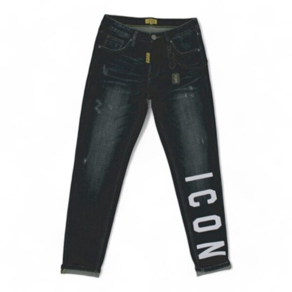 Icon jeans logo frontale uomo