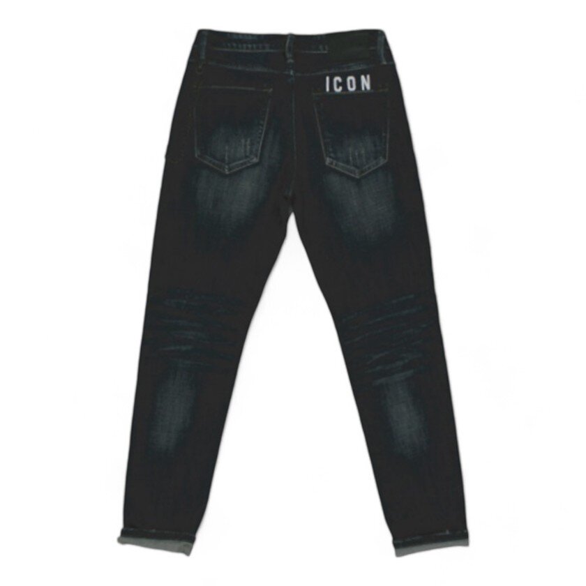 Icon jeans logo frontale uomo