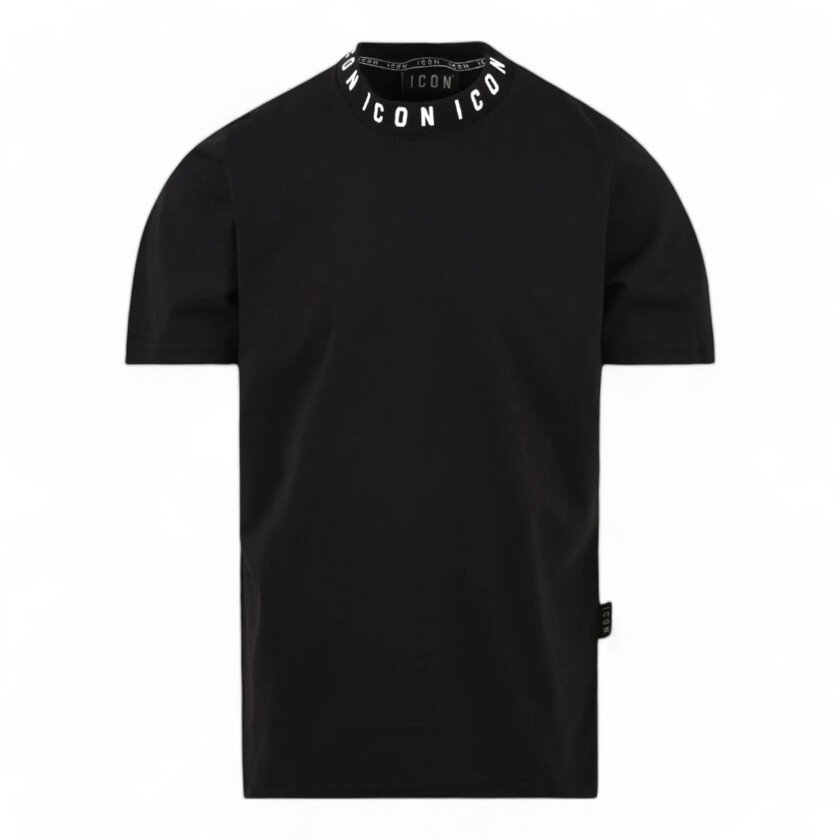 Icon t-shirt con logo sul collo