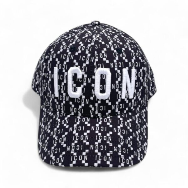 Icon cappello con visiera logo all-over