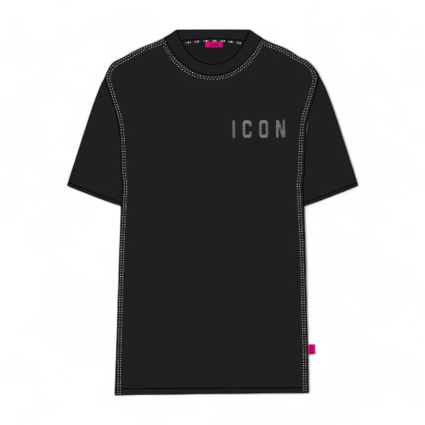 Icon t-shirt con strass