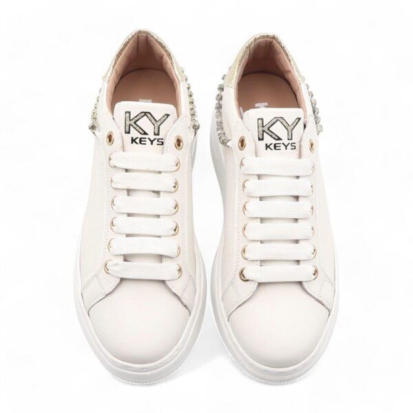 Keys sneakers con catena in strass