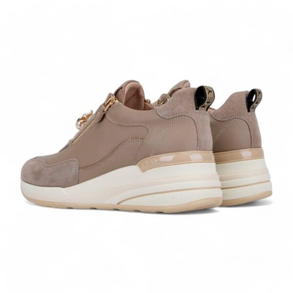 Keys sneakers platform con dettagli perle